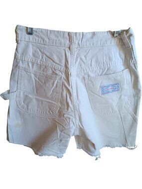 Vintage Carpenter Shorts 27" 27W Big Yank White Union Made Cut-Off 1970's Hippie